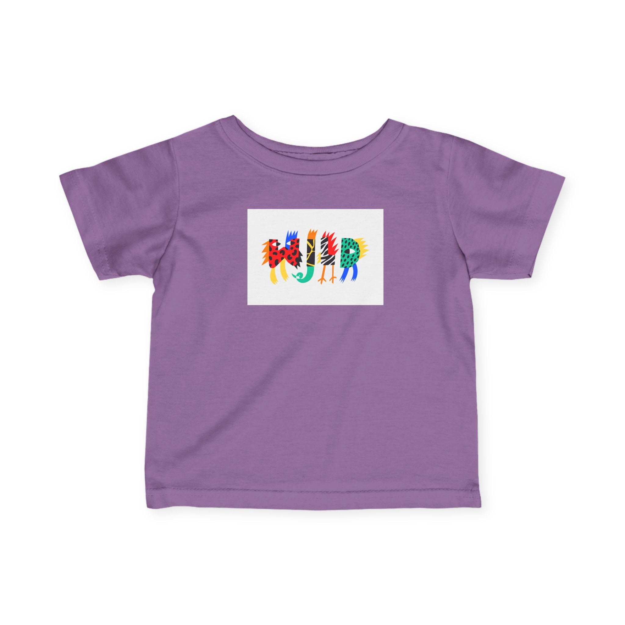 Colorful Animal Alphabet Infant Tee - Fun & Creative Baby Shirt