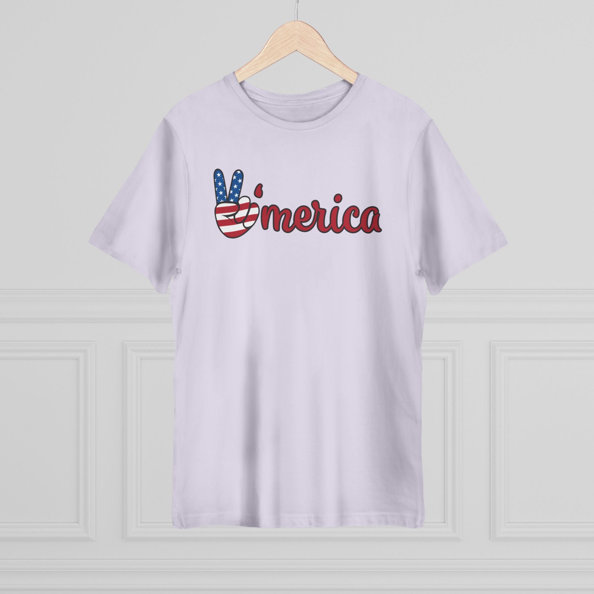 Peaceful America Unisex Deluxe T-Shirt - Casual Patriotic Tee