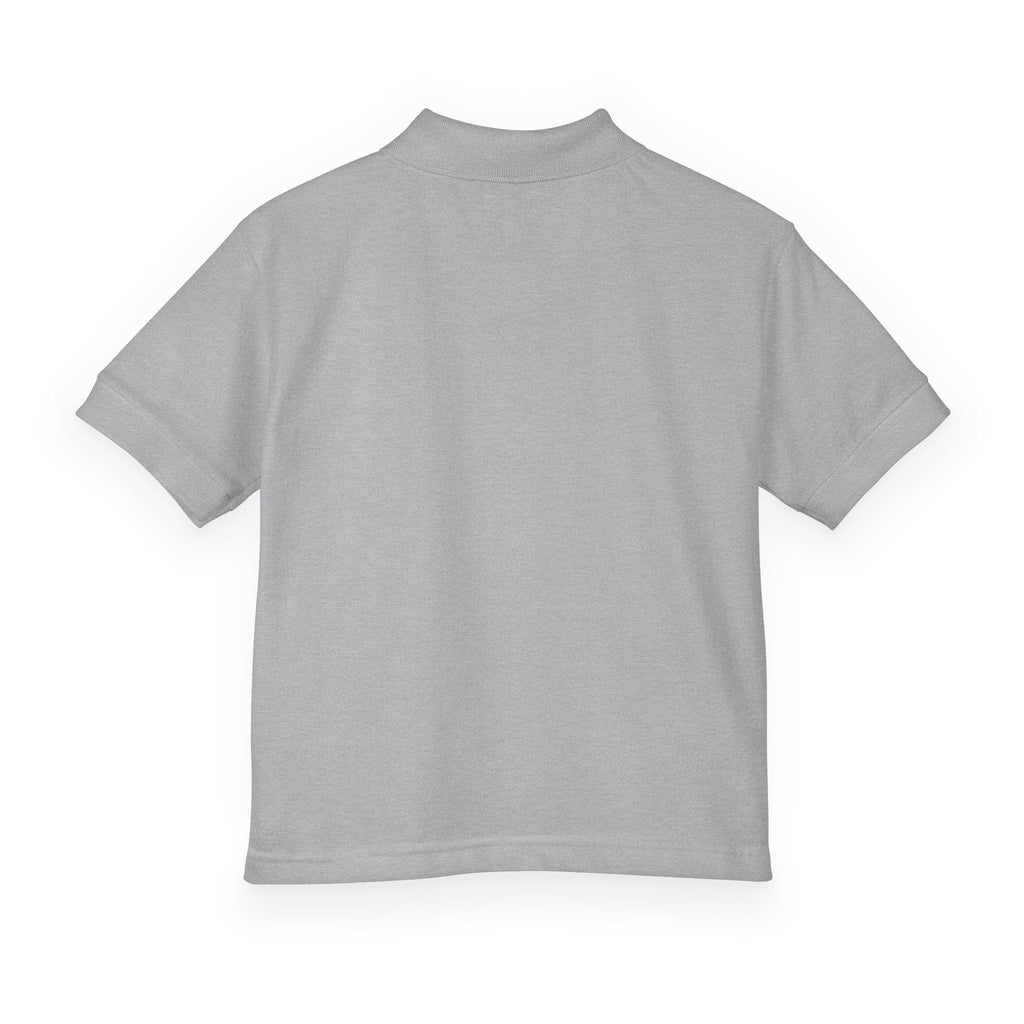 Youth Polo — Neon Space Garden Graphic Chest Pocket