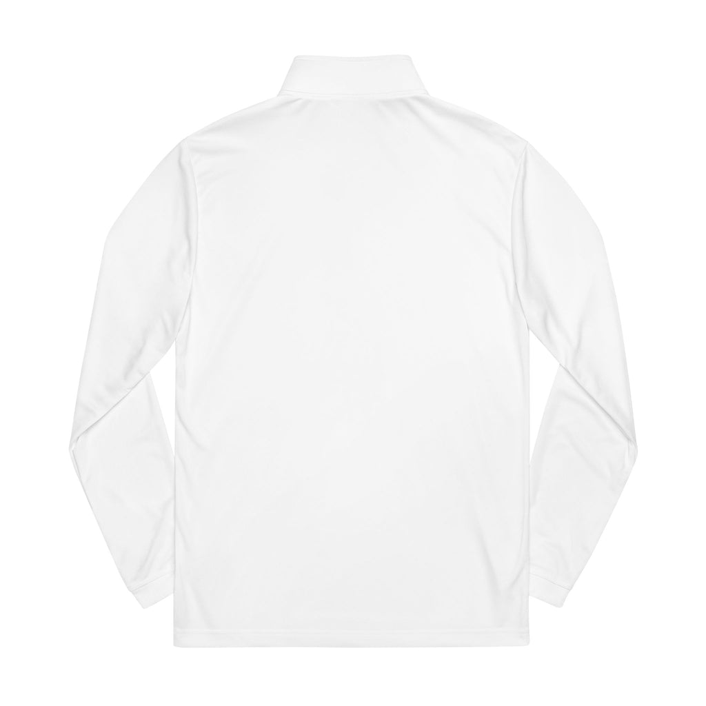 Silence Embroidered Quarter-Zip Pullover