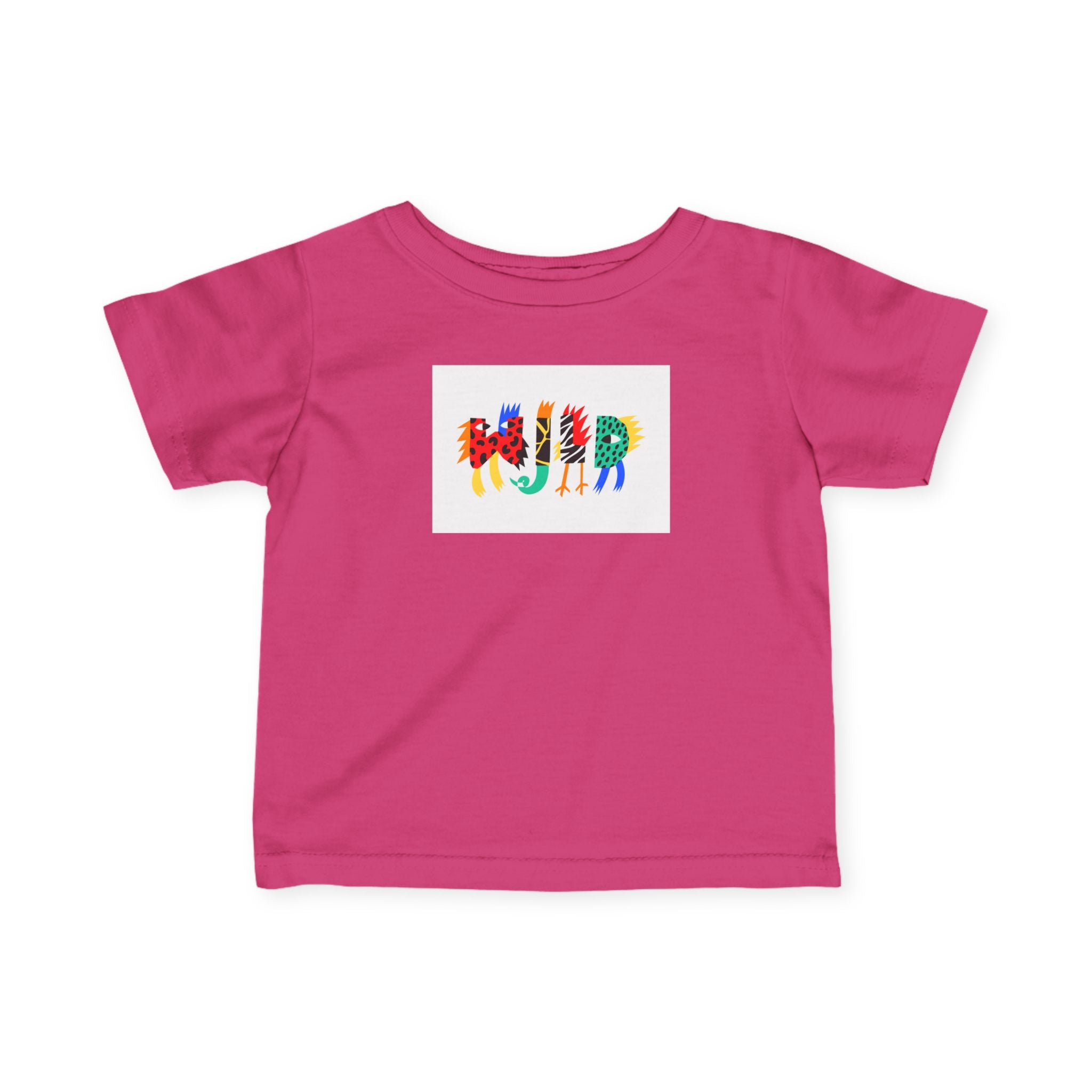 Colorful Animal Alphabet Infant Tee - Fun & Creative Baby Shirt