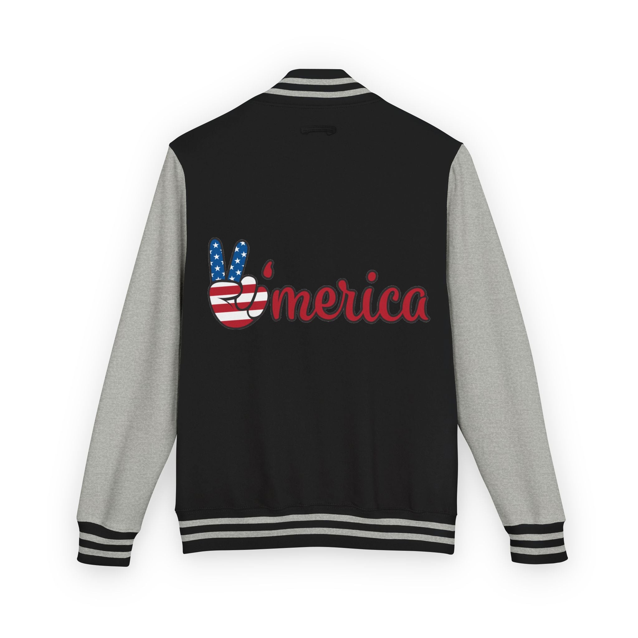 Patriotic 'LOVE' Letterman Jacket - Americana Varsity Jacket