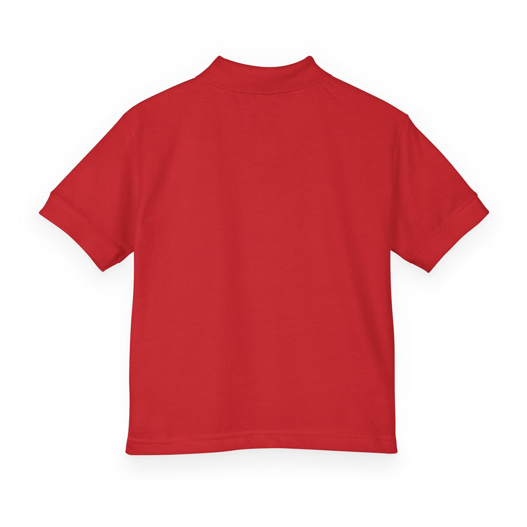 Youth Polo — Neon Space Garden Graphic Chest Pocket