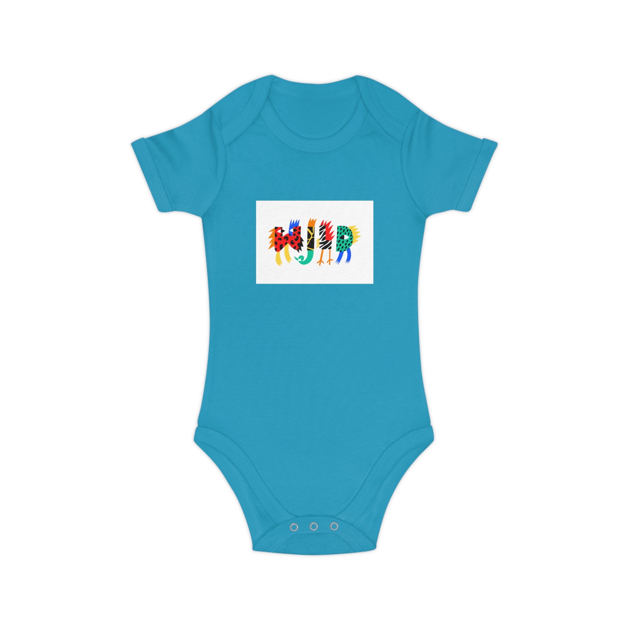 Colorful Zebra Print Baby Bodysuit - Fun & Cozy Infant Clothing