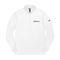 Silence Embroidered Quarter-Zip Pullover