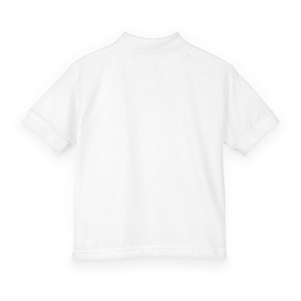 Youth Polo — Neon Space Garden Graphic Chest Pocket