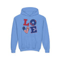 Youth Love & Peace Hoodie - Patriotic American Style
