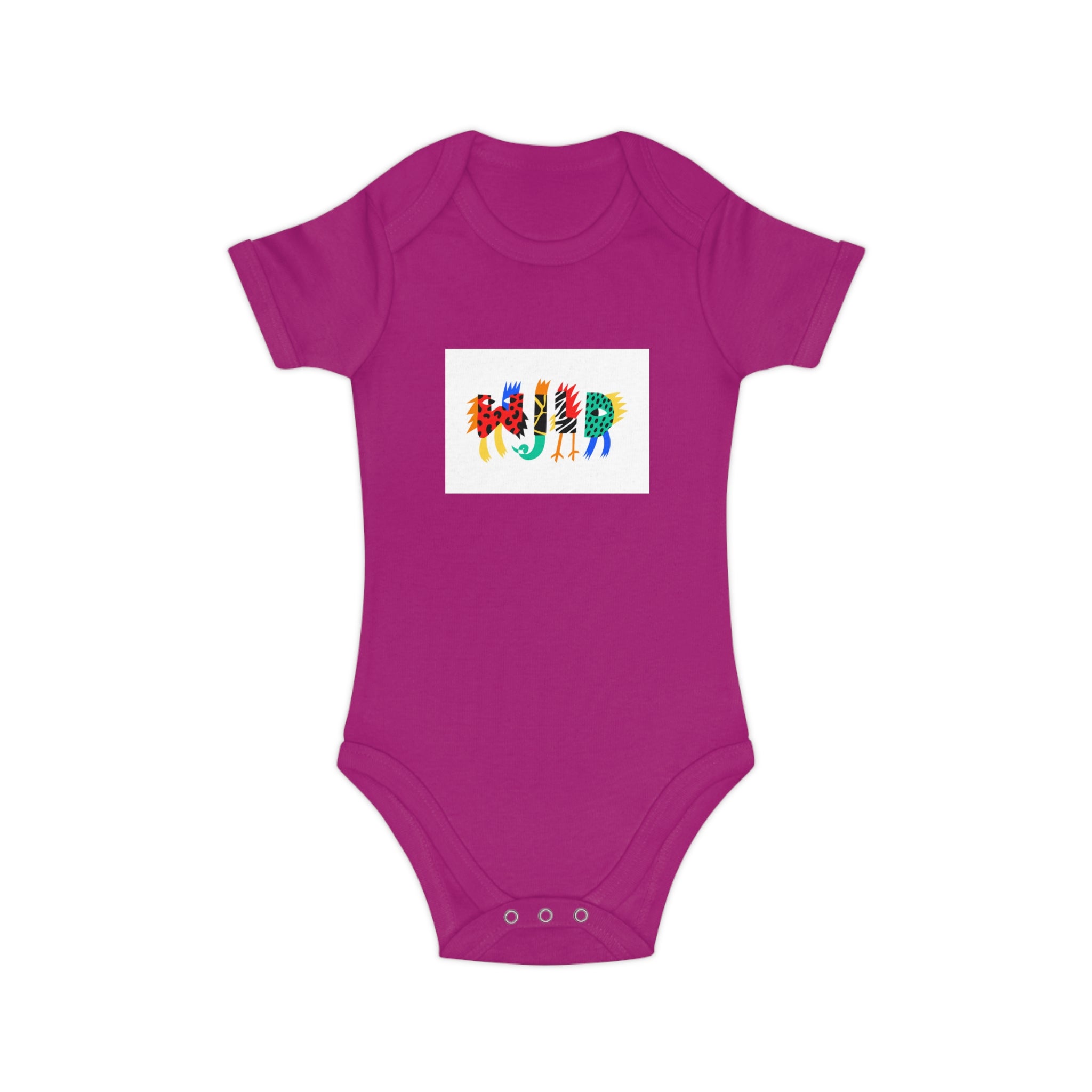 Colorful Zebra Print Baby Bodysuit - Fun & Cozy Infant Clothing