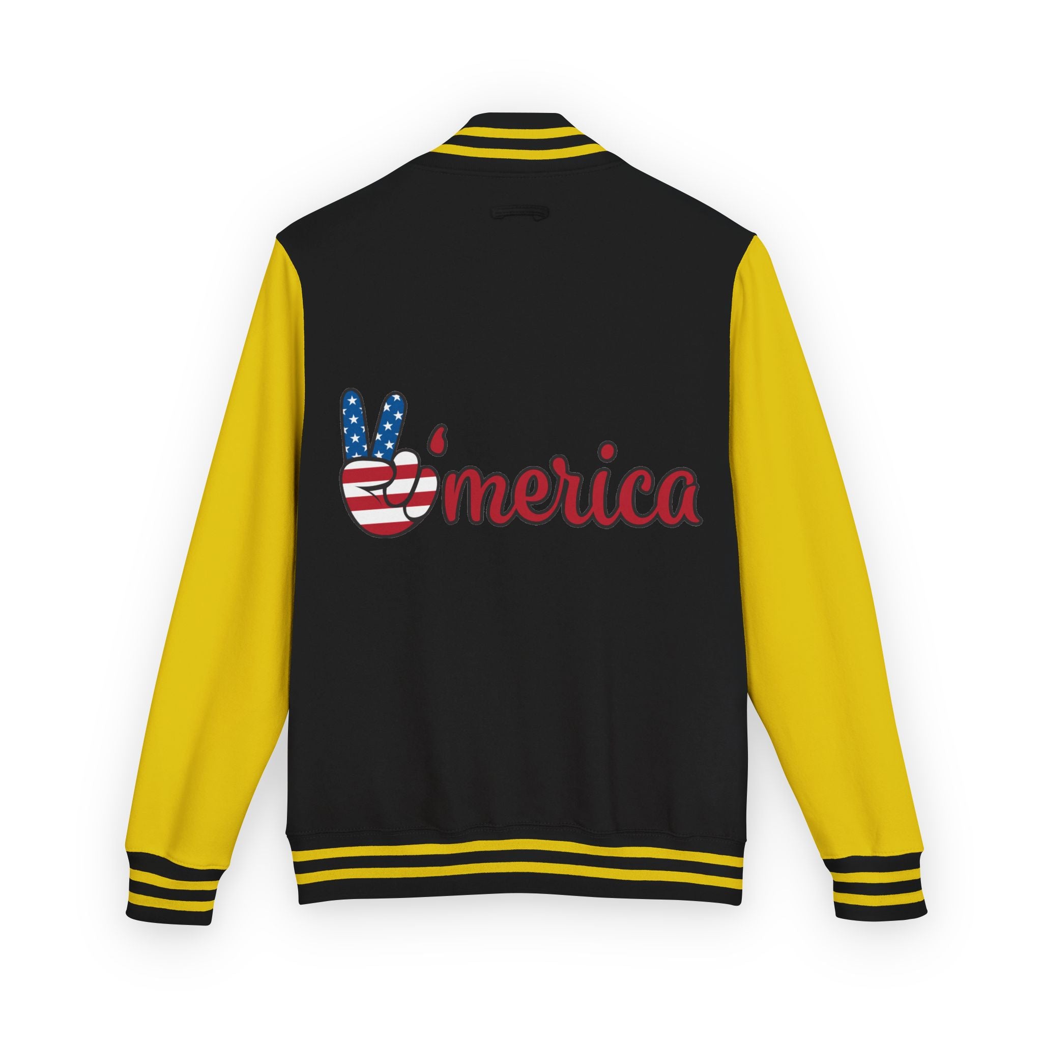 Patriotic 'LOVE' Letterman Jacket - Americana Varsity Jacket
