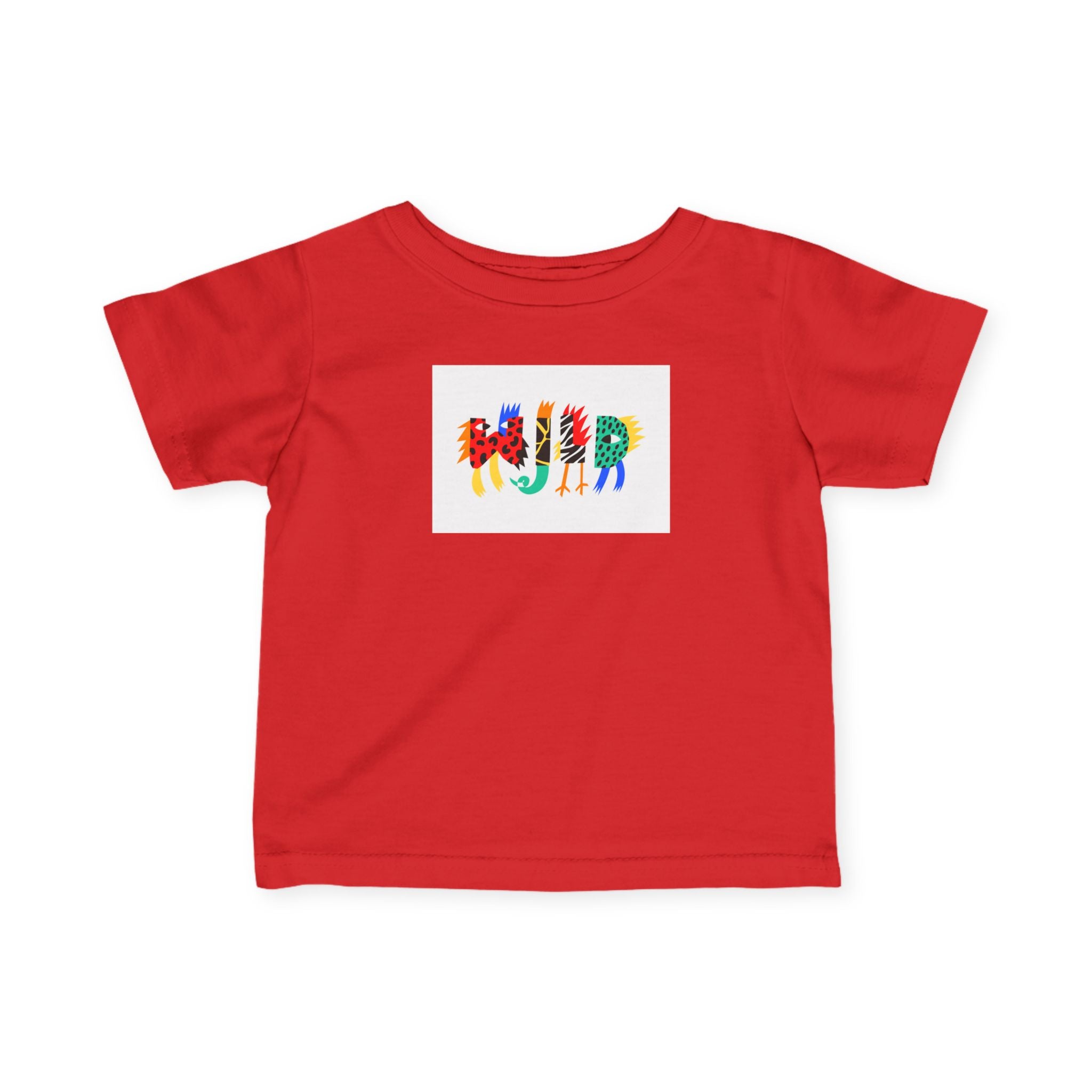 Colorful Animal Alphabet Infant Tee - Fun & Creative Baby Shirt