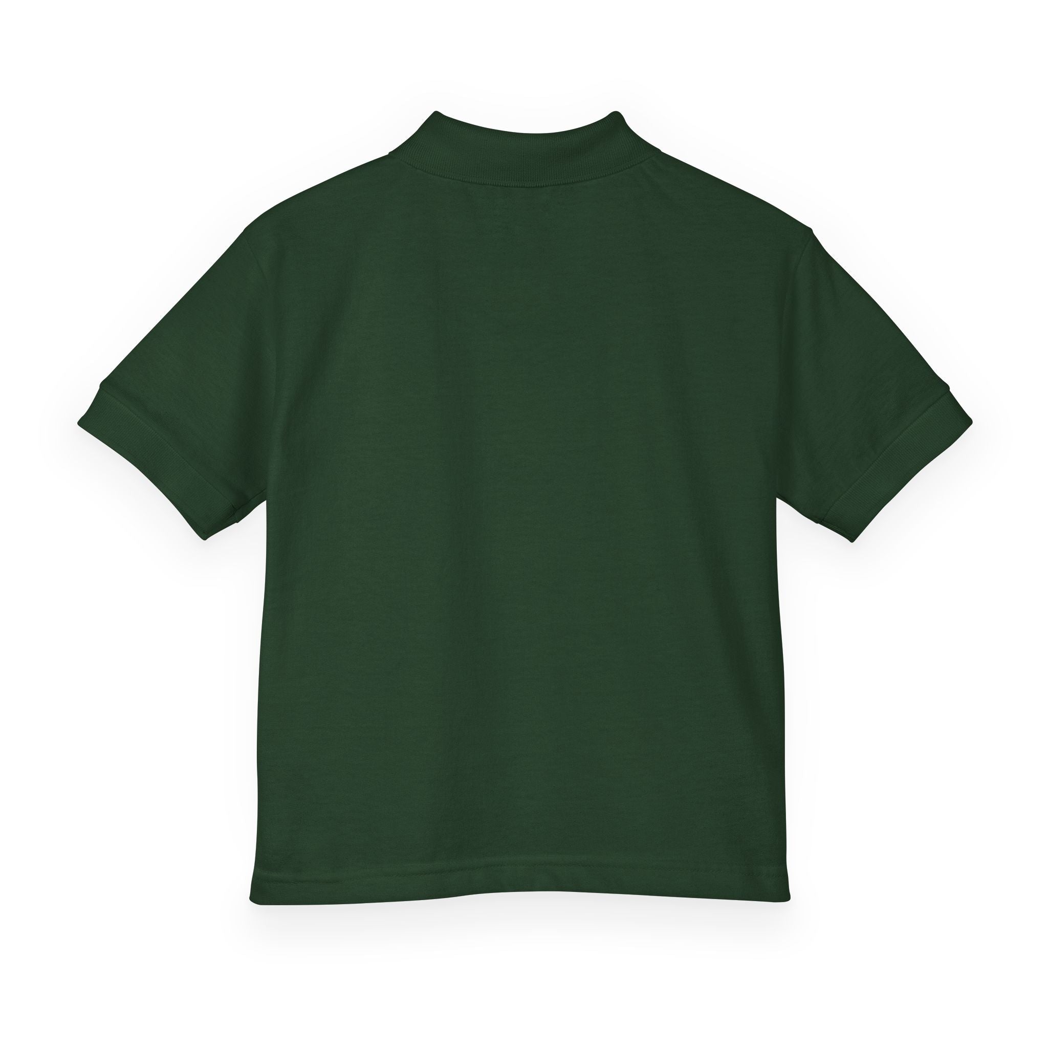 Youth Polo — Neon Space Garden Graphic Chest Pocket