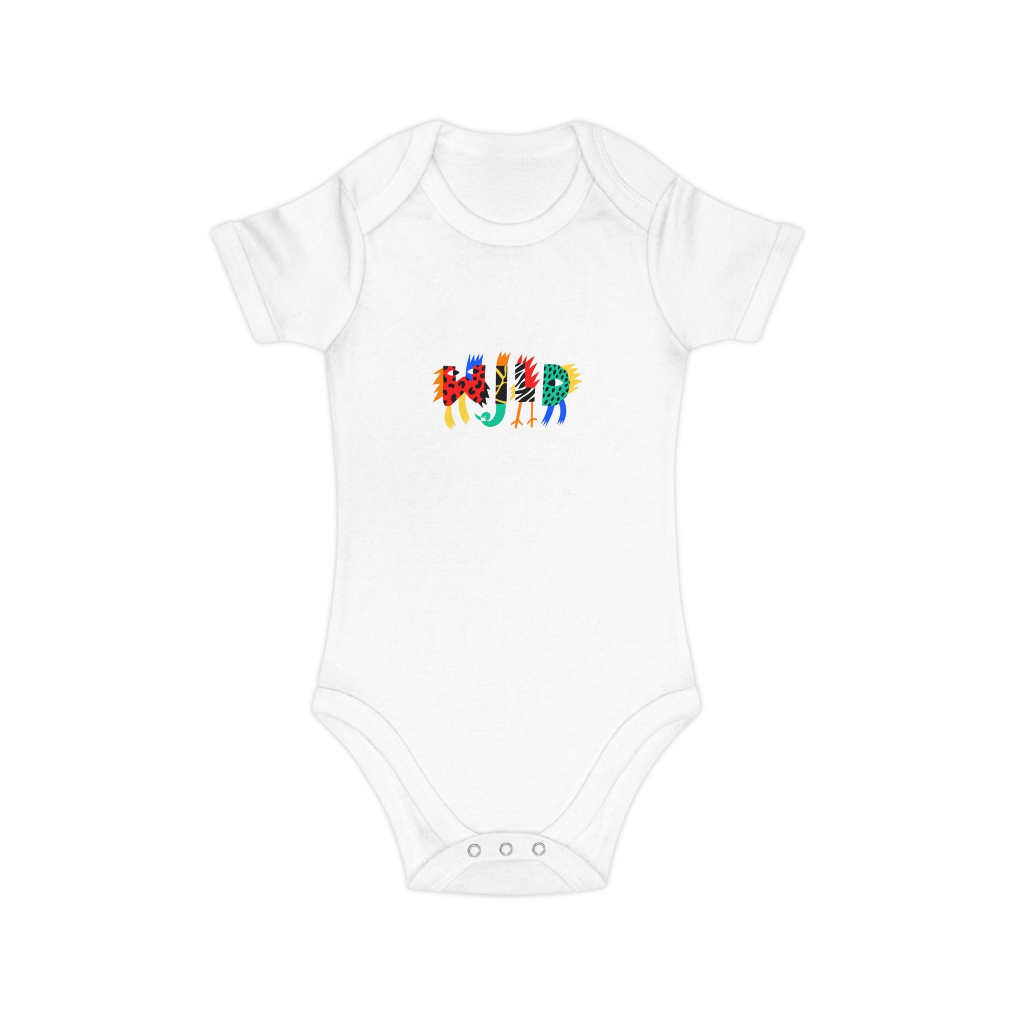 Colorful Zebra Print Baby Bodysuit - Fun & Cozy Infant Clothing