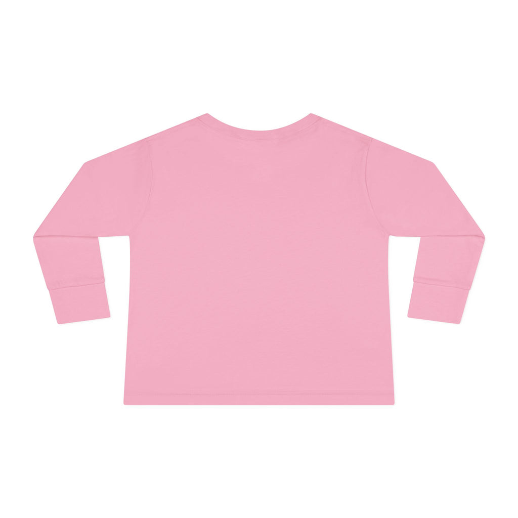 Cute Scottish Girl Toddler Long Sleeve Tee — Brave Princess Kilt Design