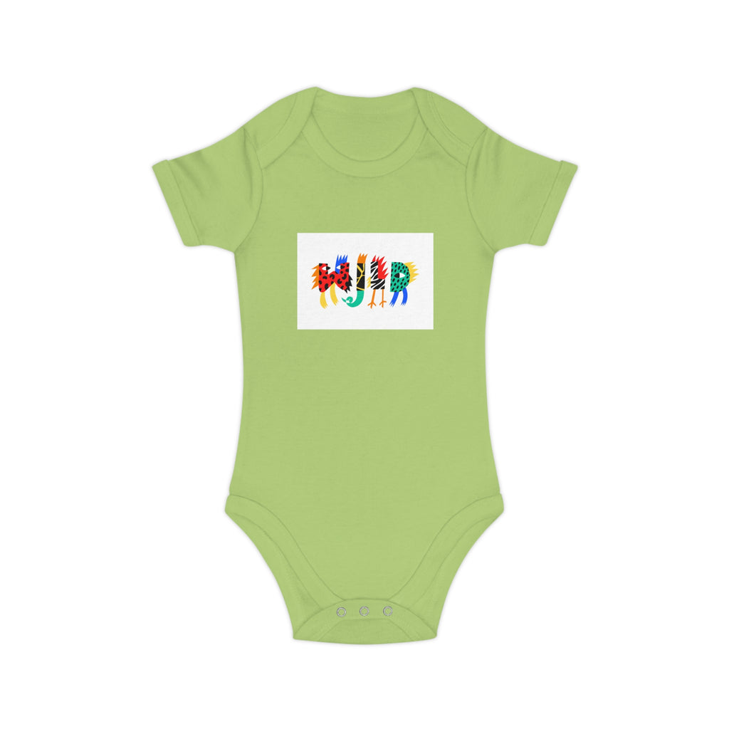 Colorful Zebra Print Baby Bodysuit - Fun & Cozy Infant Clothing
