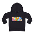 Toddler Hoodie — Colorful Cartoon Animal Collage Pullover