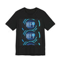 Tech Circuit Tee — Futuristic Blue Digital Graphic T-Shirt