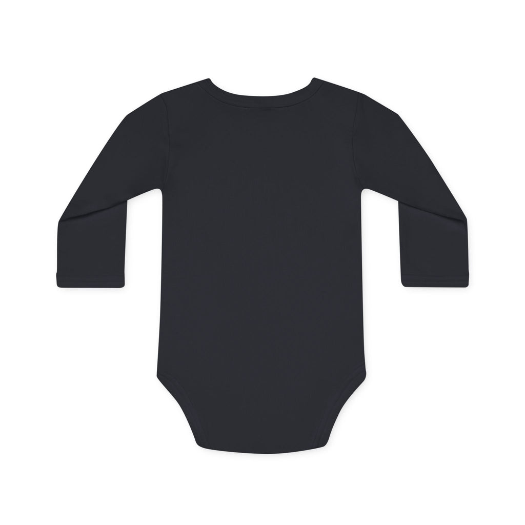 Baby Bodysuit — Retro Tandem Bike Bears Graphic Long-Sleeve Organic Onesie
