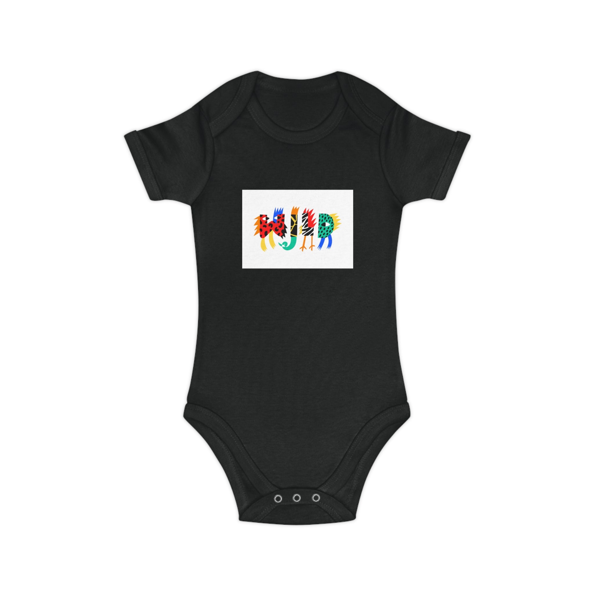 Colorful Zebra Print Baby Bodysuit - Fun & Cozy Infant Clothing