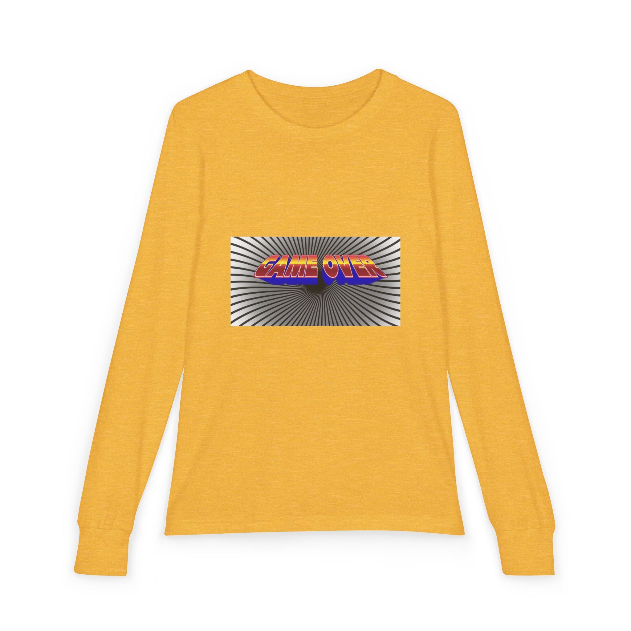 Youth Long Sleeve Tee — "Game Over" Retro Graphic