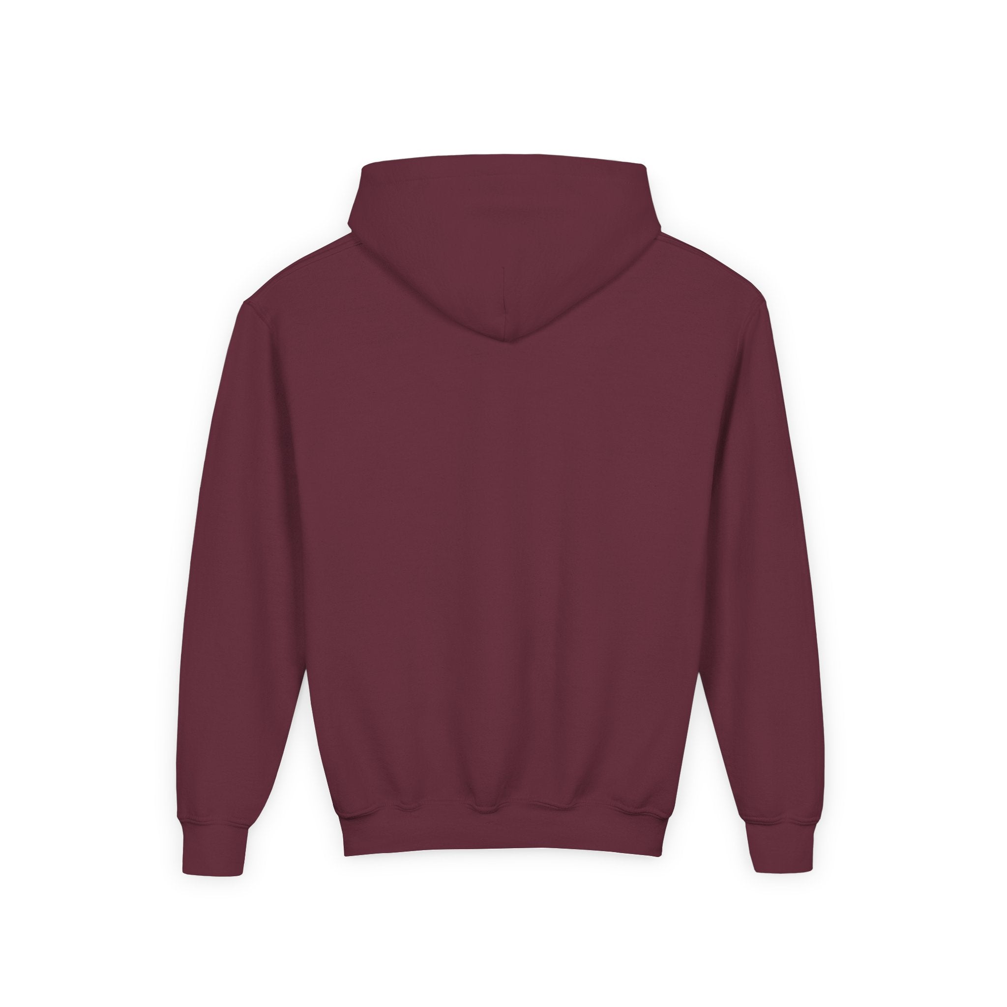 Dala Horse Youth Hoodie — Scandinavian Red Folk Art Kids Sweatshirt