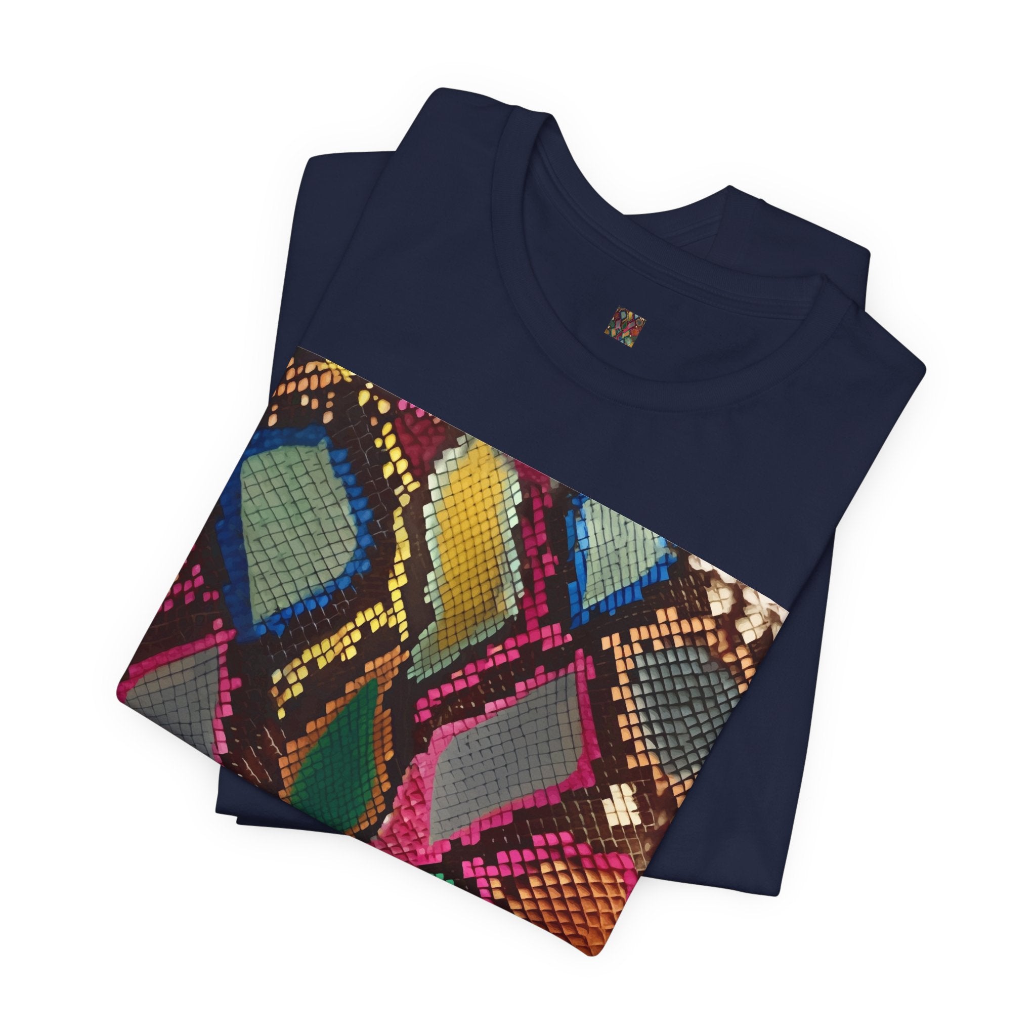 Colorful Snake Skin Print T-Shirt